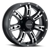 Raceline 840 Arsenal 16x6in / 6x139.7 BP / 0mm Offset / 4.25mm Bore - Black & Machined Wheel thumbnail 2