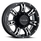 Raceline 840 Arsenal 16x6in / 6x139.7 BP / 0mm Offset / 4.25mm Bore - Black & Machined Wheel thumbnail 3