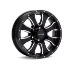 Raceline 860M Mamba 15x5in / 5x114.3 BP / -0.125mm Offset / 3.190mm Bore - Black & Machined Wheel thumbnail 1