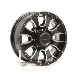 Raceline 860M Mamba 15x6in / 6x139.7 BP / 0mm Offset / 4.25mm Bore - Black & Machined Wheel thumbnail 1