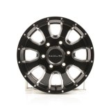 Raceline 860M Mamba 15x6in / 6x139.7 BP / 0mm Offset / 4.25mm Bore - Black & Machined Wheel thumbnail 3