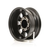 Raceline 860M Mamba 15x6in / 6x139.7 BP / 0mm Offset / 4.25mm Bore - Black & Machined Wheel thumbnail 4