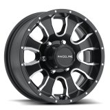 Raceline 860M Mamba 15x6in / 6x139.7 BP / 0mm Offset / 4.25mm Bore - Black & Machined Wheel thumbnail 7