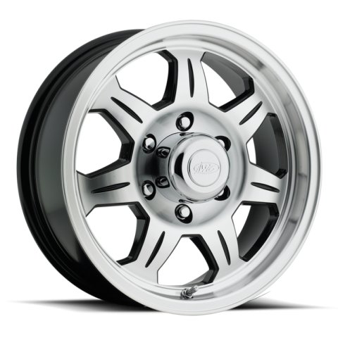 Raceline 870 Element 15x5in / 5x114.3 BP / -0.125mm Offset / 3.19mm Bore - Black & Machined Wheel thumbnail 1
