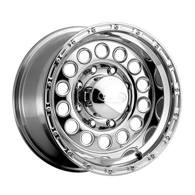 Raceline 887 Rock Crusher 16x8in / 5x139.7 BP / -20mm Offset / 107.95mm Bore - Polished Wheel thumbnail 1