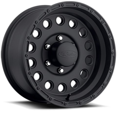 Raceline 887B Rock Crusher 16x8in / 5x139.7 BP / -20mm Offset / 107.95mm Bore - Satin Black Wheel