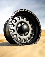 Raceline 887B Rock Crusher 16x8in / 8x165.1 BP / -20mm Offset / 130.81mm Bore - Satin Black Wheel thumbnail 5