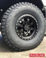 Raceline 929B Avenger 17x9in / 5x139.7 BP / -12mm Offset / 107.95mm Bore - Satin Black Wheel thumbnail 3