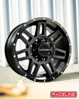 Raceline 931B Injector 17x9in / 5x127/5x139.7 BP / 0mm Offset / 87.1mm Bore - Satin Black Wheel thumbnail 6