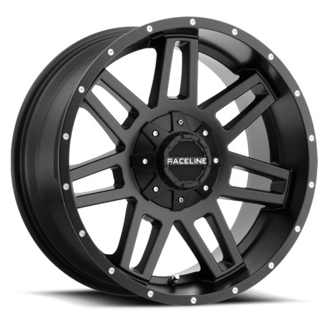 Raceline 931B Injector 20x9in / 8x170 BP / 12mm Offset / 125.2mm Bore - Satin Black Wheel thumbnail 2