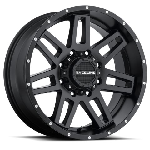 Raceline 931B Injector 20x9in / 8x170 BP / 12mm Offset / 125.2mm Bore - Satin Black Wheel thumbnail 3