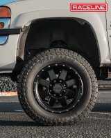 Raceline 935B Defender 18x9in / 8x165.1 BP / 18mm Offset / 130.81mm Bore - Satin Black Wheel thumbnail 7