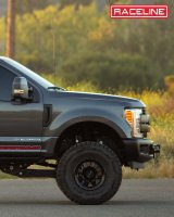 Raceline 935B Defender 16x6.5in / 5x160 BP / 45mm Offset / 65.1mm Bore - Satin Black Wheel thumbnail 6