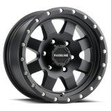 Raceline 935B Defender 18x9in / 8x180 BP / 18mm Offset / 130.81mm Bore - Satin Black Wheel thumbnail 1