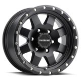 Raceline 935B Defender 15x6in / 6x139.7 BP / 0mm Offset / 4.25mm Bore - Satin Black Wheel thumbnail 1