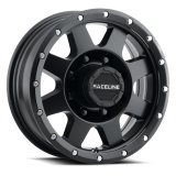 Raceline 935B Defender 16x6in / 8x165.1 BP / 0mm Offset / 4.90mm Bore - Satin Black Wheel thumbnail 2