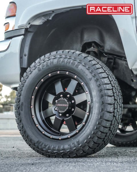 Raceline 935B Defender 17x9in / 6x135 BP / 0mm Offset / 94mm Bore - Satin Black Wheel thumbnail 5