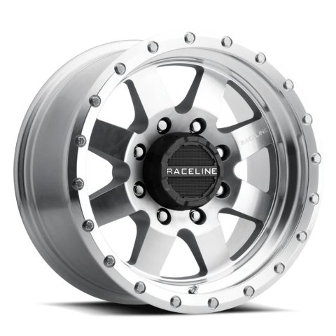 Raceline 935MC Defender 17x9in / 6x139.7 BP / 0mm Offset / 107.95mm Bore - Machined Wheel thumbnail 1