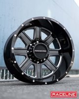 Raceline 940M Hostage 18x9in / 5x139.7 BP / 12mm Offset / 106.5mm Bore - Black & Milled Wheel thumbnail 9