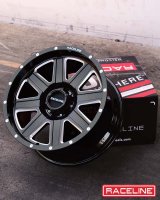 Raceline 940M Hostage 20x9in / 8x180 BP / 12mm Offset / 124.2mm Bore - Black & Milled Wheel thumbnail 8