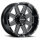 Raceline 940M Hostage 18x9in / 6x135 BP / 12mm Offset / 87.1mm Bore - Black & Milled Wheel thumbnail 1