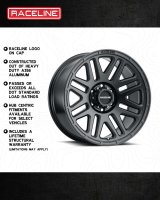 Raceline 944B Outlander 20x9in / 5x150 BP / 18mm Offset / 110.3mm Bore - Satin Black Wheel thumbnail 5