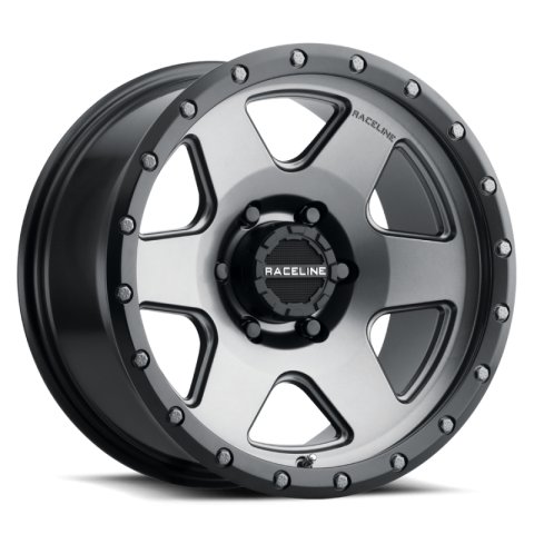 Raceline 946G Boost 18x8in / 5x127 BP / 35mm Offset / 71.5mm Bore - Gunmetal Wheel