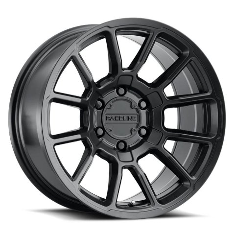 Raceline 950B Gauge 20x9in / 8x180 BP / 18mm Offset / 124.2mm Bore - Satin Black Wheel thumbnail 1