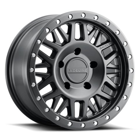 Raceline 951B Ryno 17x8.5in / 6x135 BP / 18mm Offset / 87.1mm Bore - Satin Black Wheel