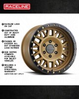 Raceline 951BZ Ryno 17x9in / 5x139.7 BP / -12mm Offset / 106.5mm Bore - Bronze Wheel thumbnail 5