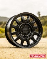 Raceline 952B Aero 17x8.5in / 6x139.7 BP / 18mm Offset / 106.1mm Bore - Satin Black Wheel thumbnail 6