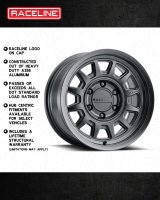 Raceline 952B Aero 17x8.5in / 6x139.7 BP / 0mm Offset / 106.1mm Bore - Satin Black Wheel thumbnail 5