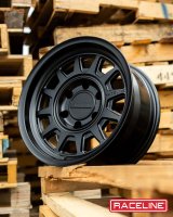 Raceline 952B Aero 16x8in / 6x114.3 BP / -6mm Offset / 66.1mm Bore - Satin Black Wheel thumbnail 7