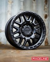 Raceline 953B Krank 17x9in / 8x165.1 BP / -12mm Offset / 125.2mm Bore - Satin Black Wheel thumbnail 7