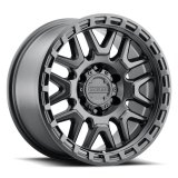 Raceline 953B Krank 17x9in / 5x127 BP / -12mm Offset / 78.1mm Bore - Satin Black Wheel thumbnail 1