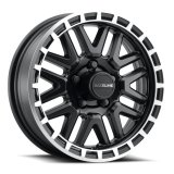 Raceline 953BM Krank 13x4.5in / 5x114.3 BP / -0.125mm Offset / 3.19mm Bore - Black & MACH. Wheel thumbnail 1