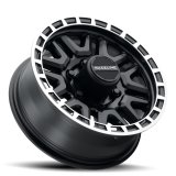 Raceline 953BM Krank 16x6in / 6x139.7 BP / 0mm Offset / 4.25mm Bore - Black & Machined Wheel thumbnail 3