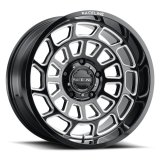 Raceline 955M Warp 20x10in / 8x165.1 BP / -19mm Offset / 125.2mm Bore - Satin Black & Milled Wheel thumbnail 1