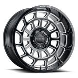 Raceline 955M Warp 20x9in / 8x170 BP / 0mm Offset / 125.2mm Bore - Satin Black & Milled Wheel thumbnail 2