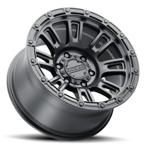 Raceline 956B Compass 17x8in / 5x110 BP / 30mm Offset / 72.62mm Bore - Satin Black Wheel thumbnail 3