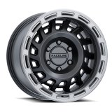 Raceline 957BS Halo 17x9in / 6x139.7 BP / -12mm Offset / 106.1mm Bore - Black & Silver Lip Wheel thumbnail 2