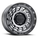 Raceline 957GB Halo 17x8.5in / 6x139.7 BP / 0mm Offset / 106.1mm Bore - Gunmetal & Black Lip Wheel thumbnail 2