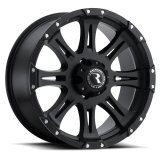 Raceline 981 Raptor 18x9in / 6x139.7 BP / -6mm Offset / 106.1mm Bore - Satin Black Wheel thumbnail 2