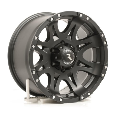 Raceline 981 Raptor 17x9in / 6x139.7 BP / 0mm Offset / 106.1mm Bore - Satin Black Wheel thumbnail 3