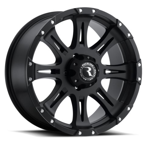 Raceline 981 Raptor 17x9in / 6x139.7 BP / 0mm Offset / 106.1mm Bore - Satin Black Wheel thumbnail 7