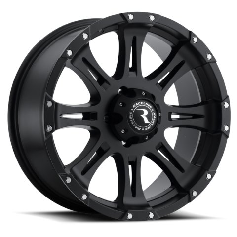 Raceline 981 Raptor 17x9in / 6x139.7 BP / 0mm Offset / 106.1mm Bore - Satin Black Wheel thumbnail 9