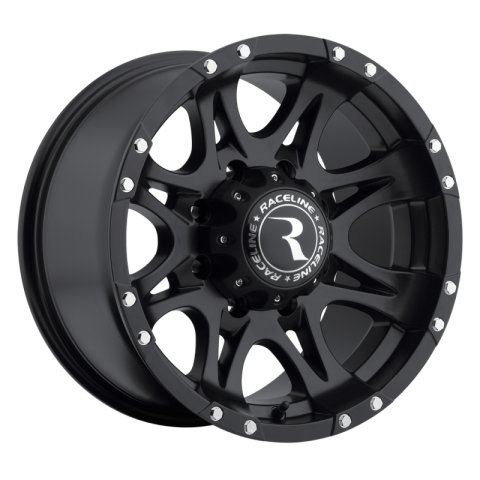 Raceline 981 Raptor 18x9in / 5x150 BP / 25mm Offset / 110.3mm Bore - Satin Black Wheel thumbnail 2