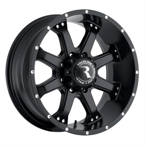 Raceline 991B Assault 18x9in / 6x139.7 BP / -6mm Offset / 106.1mm Bore - Satin Black Wheel