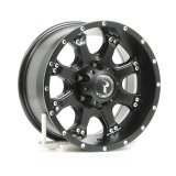 Raceline 991B Assault 16x8in / 6x139.7 BP / 0mm Offset / 106.1mm Bore - Satin Black Wheel thumbnail 1