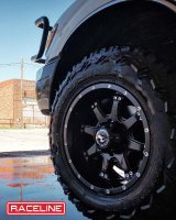 Raceline 991B Assault 17x9in / 8x170 BP / -12mm Offset / 125.2mm Bore - Satin Black Wheel thumbnail 5